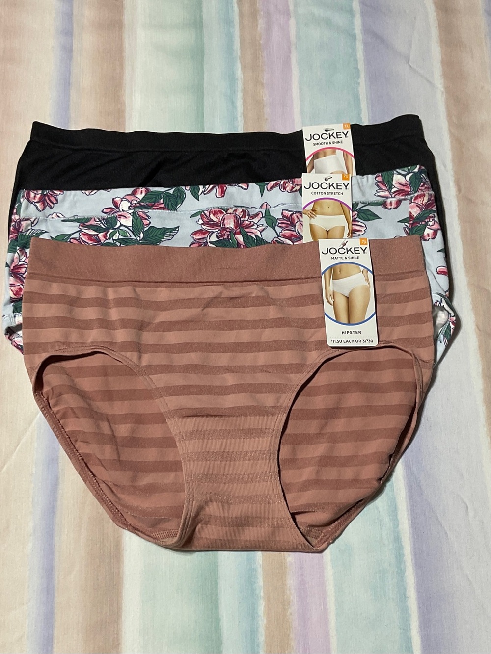 Jockey Women’s Size 7L 3-Pack Briefs
